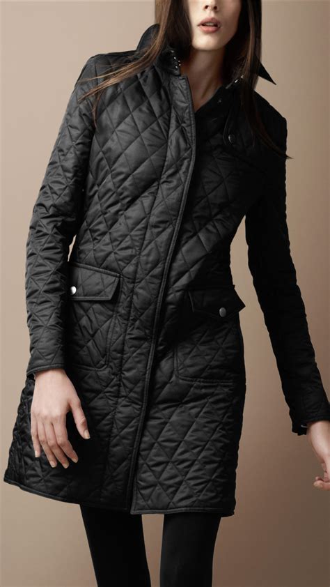 burberry coat blackwith crystals